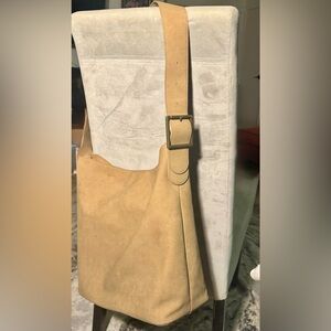 Large White Moubtain Faux Leather Tote Crossbody